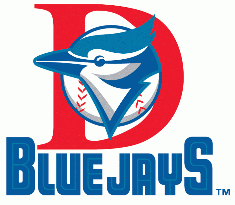 Dunedin Blue Jays 1997-2003 Primary Logo vinyl decal